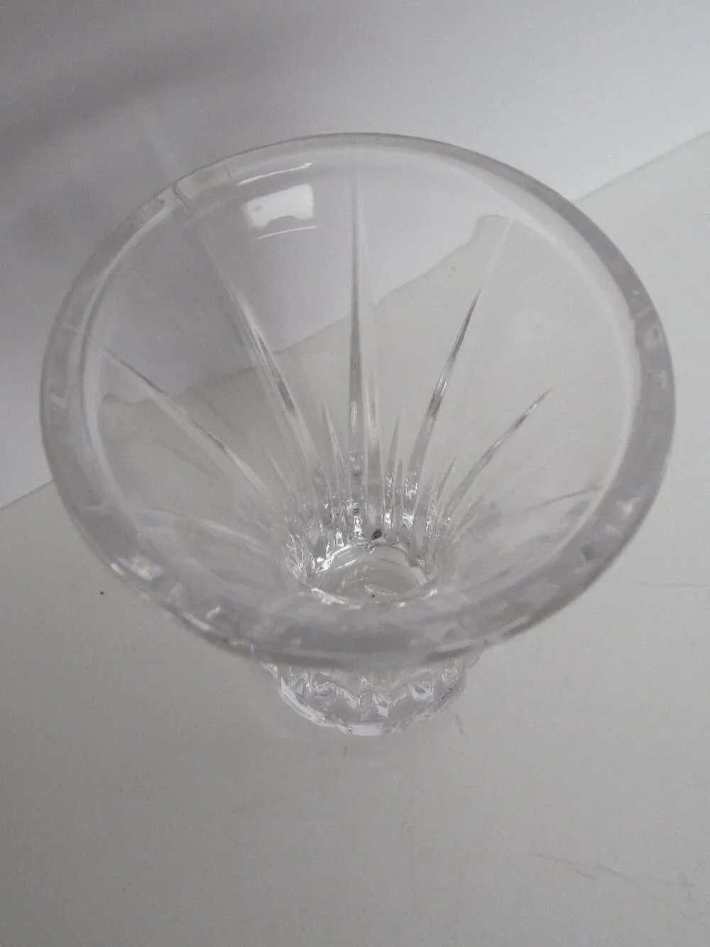 small molded glass bud vase